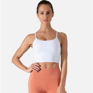 NWT Halara - In My Feels Tank Top Crop - White - Size Small